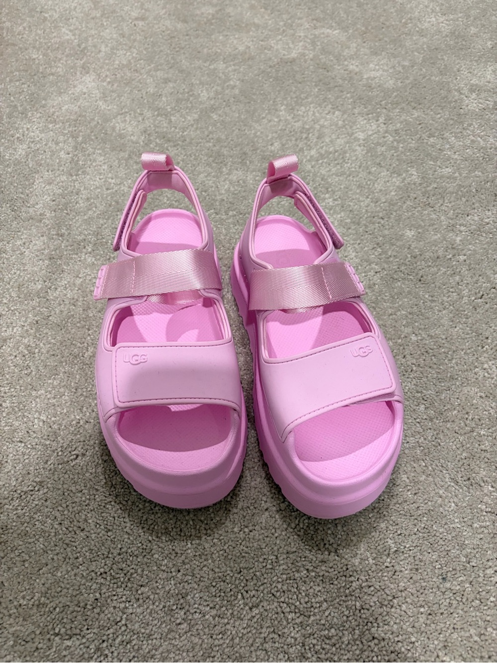 UGG Bubblegum Pink Platform Sandals